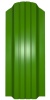 Евроштакетник метал. 0,45 мм (128*500 мм) Лиственно-зеленый 6002