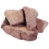 Камни Кварцит малиновый, обвалованный, средняя фракция (70-140) мм в коробке, 1/20 кг