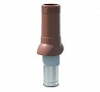 Вентвыход D125/110 мм Н500 коричневый  изолированный (при монтаже) гибкая кровля Е02-02