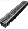 Лоток пластиковый со стальной решеткой L1000*B153*H95 мм (100.95h99) квадрат ecoteck*