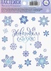 Наклейка со светящимся слоем "Снежинки", 10,5*14,8*0,1 см