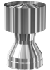 Дефлектор-заглушка D115/200 нерж. 0,5 мм ТЕПЛОДАР