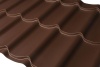 Металлочерепица "Супер Монтеррей" 1180 (1100)*2568*0,5 мм Шоколад (8017) КИТАЙ