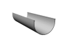 Желоб водосточный "Docke PREMIUM" Пломбир  D 120 мм L-3000 мм 1/10