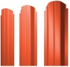 Евроштакетник метал. 0,45 мм (128*500 мм) Оранжевый 2004*