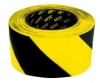 Лента разметочная 50*200 мм оградительная черно-желтая МИЛЕН