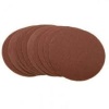 Круг абразивный Р100, 125 мм 10 шт на ворсовой основе под "липучку" MATRIX