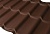 Металлочерепица "Супер Монтеррей" 1180 (1100)*3618*0,5 мм Шоколад (8017) КИТАЙ