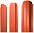 Евроштакетник метал. 0,45 мм (128*500 мм) Оранжевый 2004*